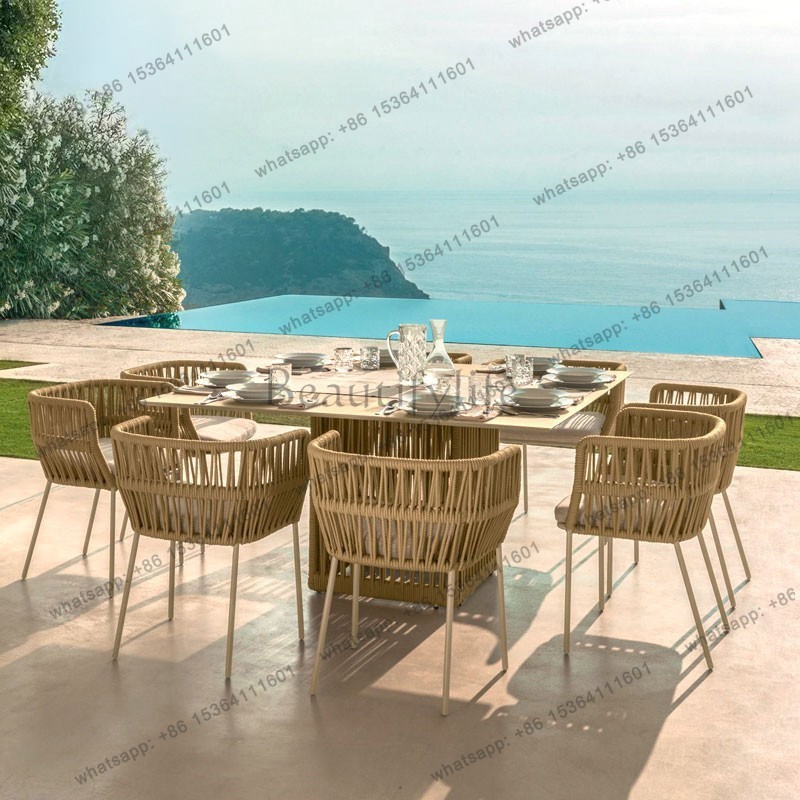 Kids Outdoor Furniture Set - Set Perabot Taman Modern Alami LJY,