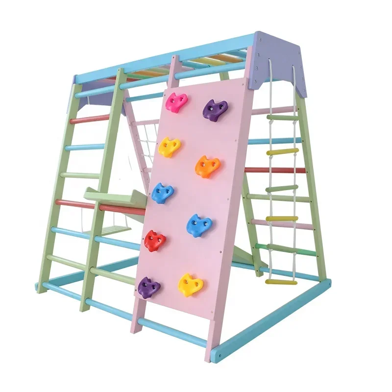 Kids Outdoor Climbing Frame - Perlengkapan Panjat Kayu Anak untuk Dalam