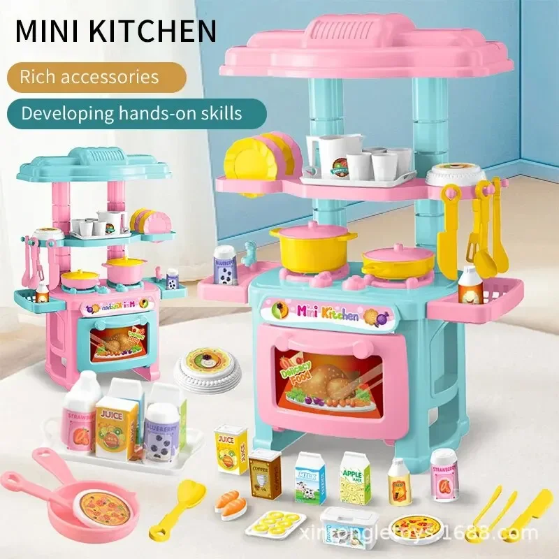 Set Mainan Meja Dapur Mini DIY - Kids Outdoor Kitchen Accessories ulasan dan harga