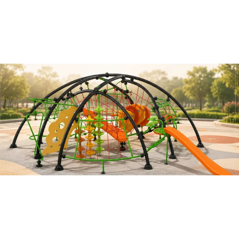 Rangka Panjat, Kubah Tali Luar - Kids Outdoor Climbing Frame ulasan dan harga