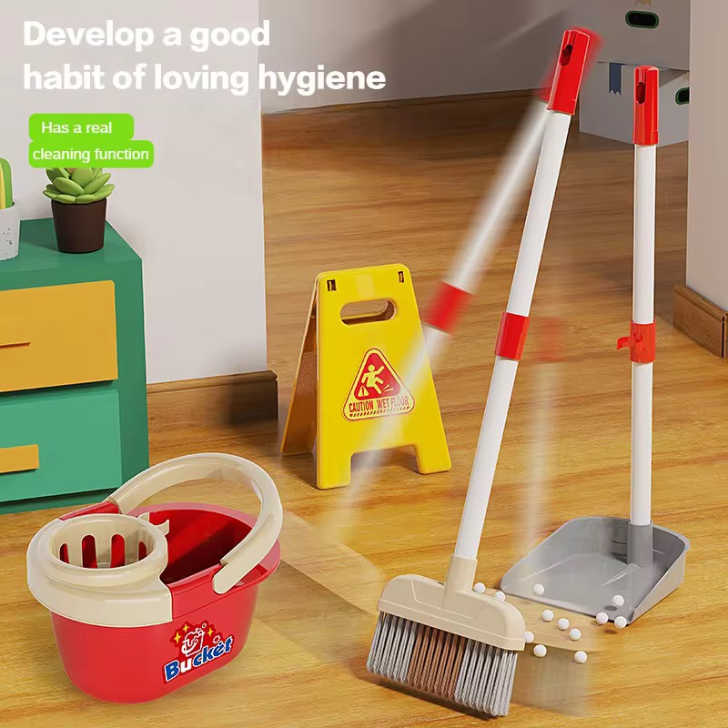 Mainan Bermain Peran Anak-anak - Kids Outdoor Broom ulasan dan harga